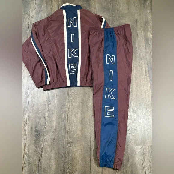 NIKE Vintage 90s Y2K Mens Windbreaker Tracksuit Sweatsuit